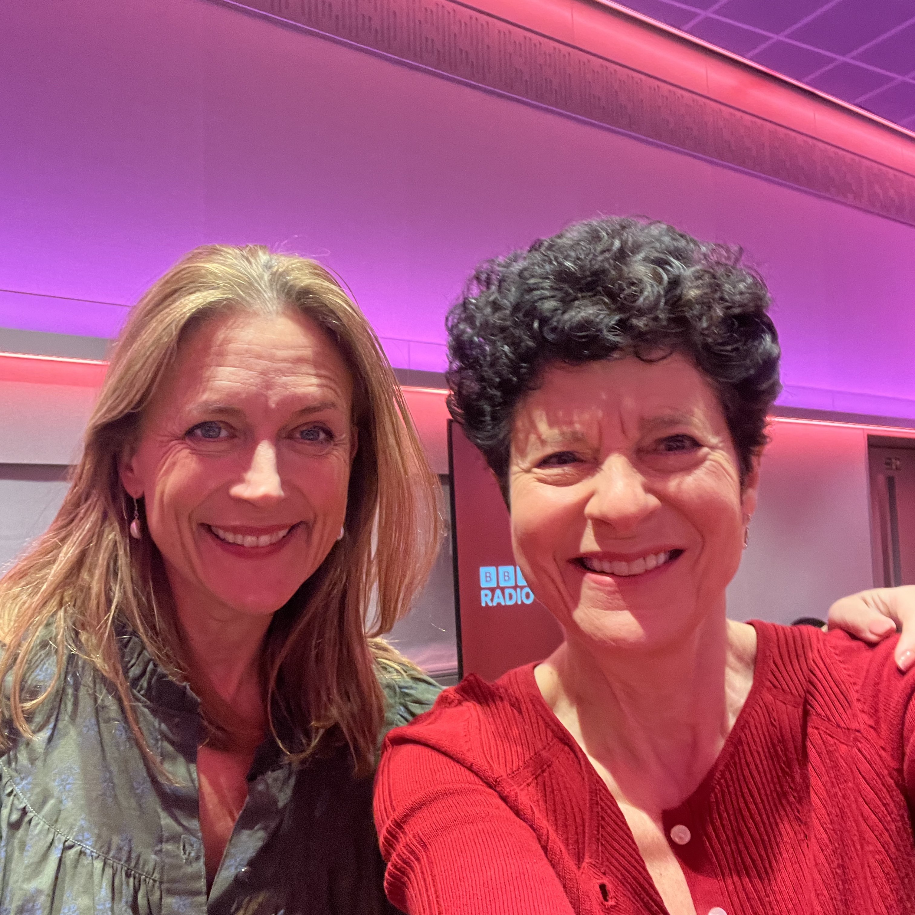 Katie Durham and Margaret at BBC Radio 3
